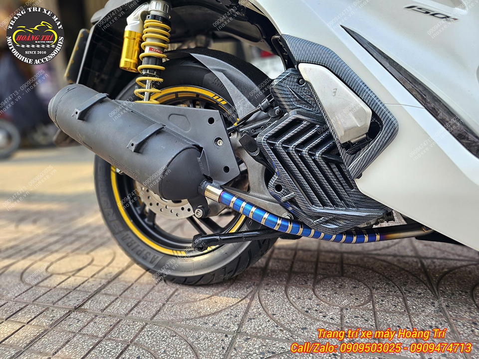 Pô kiểu SH Ý lắp cho xe SH VN 2012-2025