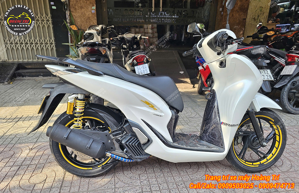 Pô kiểu SH Ý lắp cho xe SH VN 2012-2025
