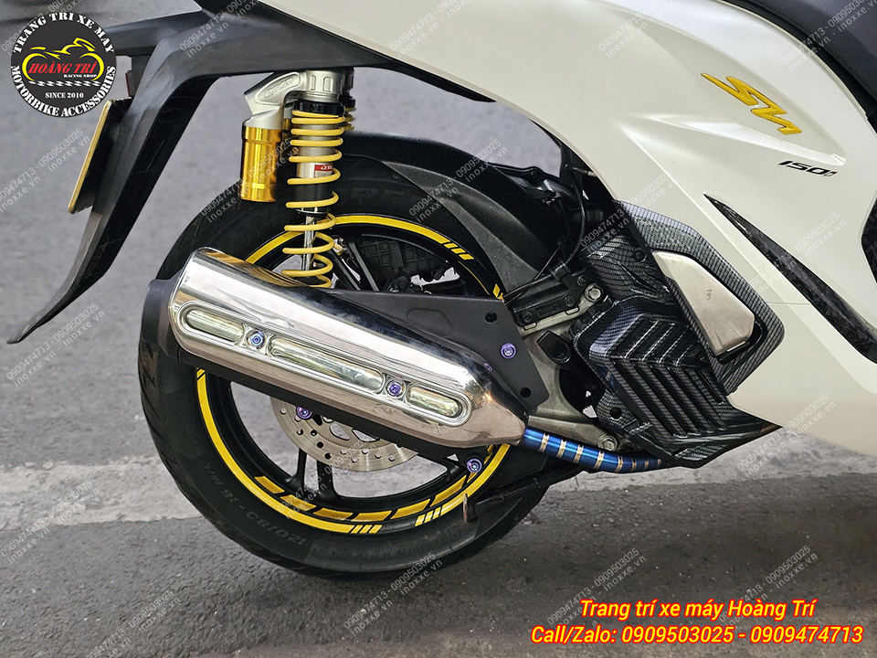 Pô kiểu SH Ý lắp cho xe SH VN 2012-2025