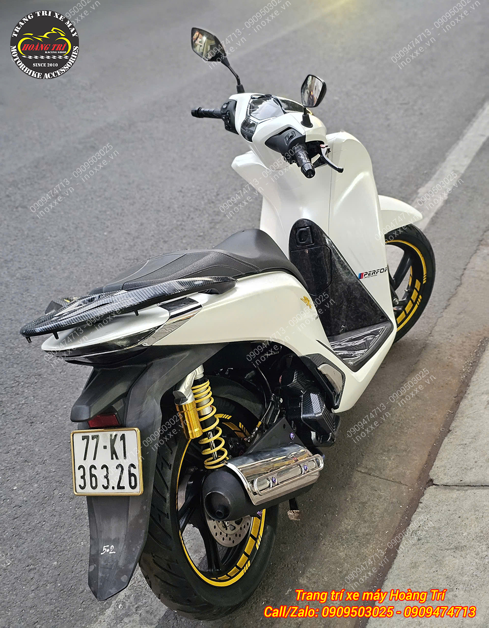 Pô kiểu SH Ý lắp cho xe SH VN 2012-2025
