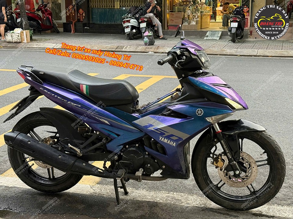 Phuộc LCM chảng ba đúc ti trắng lắp cho Exciter 150/Exciter 155