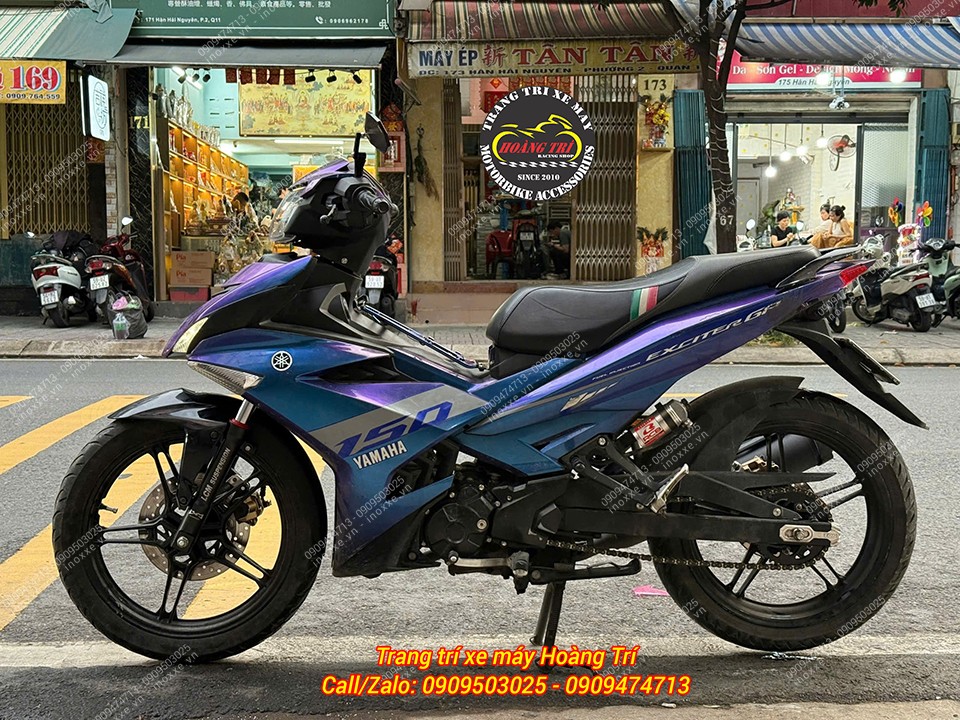 Phuộc LCM chảng ba đúc ti trắng lắp cho Exciter 150/Exciter 155