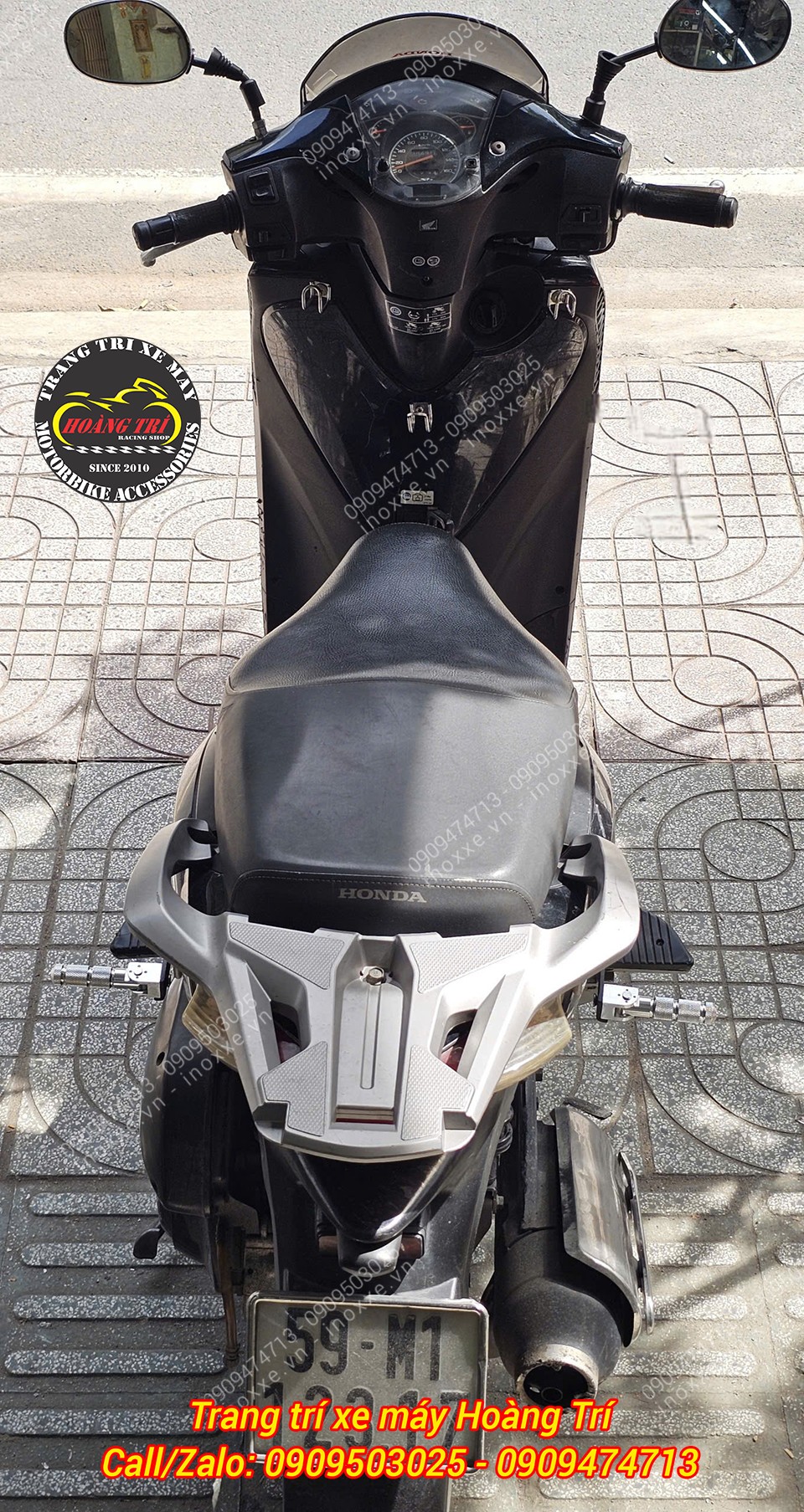 Gác chân phụ xe Sh