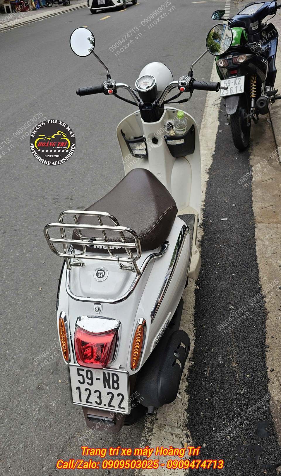 Baga sau Hyosung HSV-3 kiểu Vespa