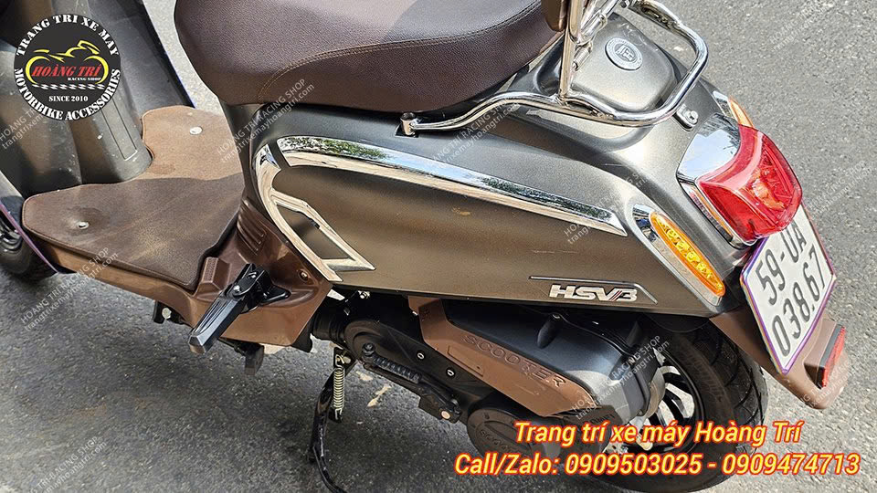 Gác chân sau cho xe Hyosung HSV-3 kiểu Vespa