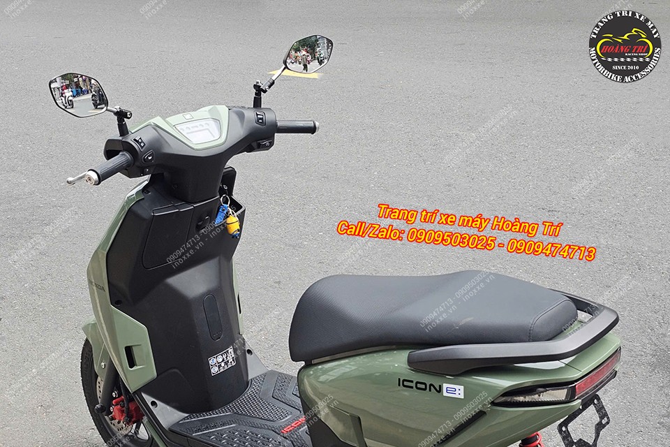 Kính hậu giả zin chân nhôm xoay