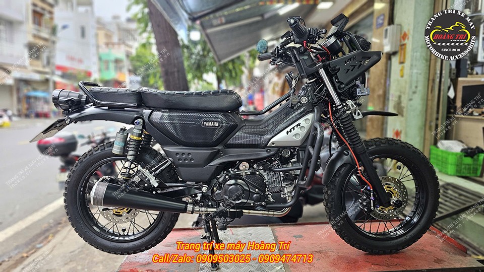 Full set pô Retro Cafe Racer cho xe PG-1