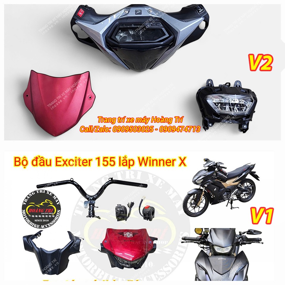 Winner X độ đầu đèn Exciter 155 - V2