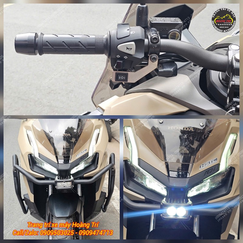 Công tắc tắt/mở/passing đèn - Pát gắn ghi đông