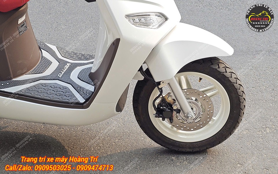 Phuộc trước Kingham độ cho xe máy điện Vento