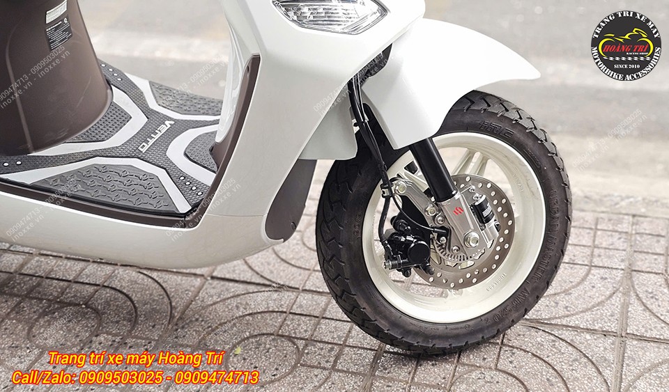 Phuộc trước Kingham độ cho xe máy điện Vento