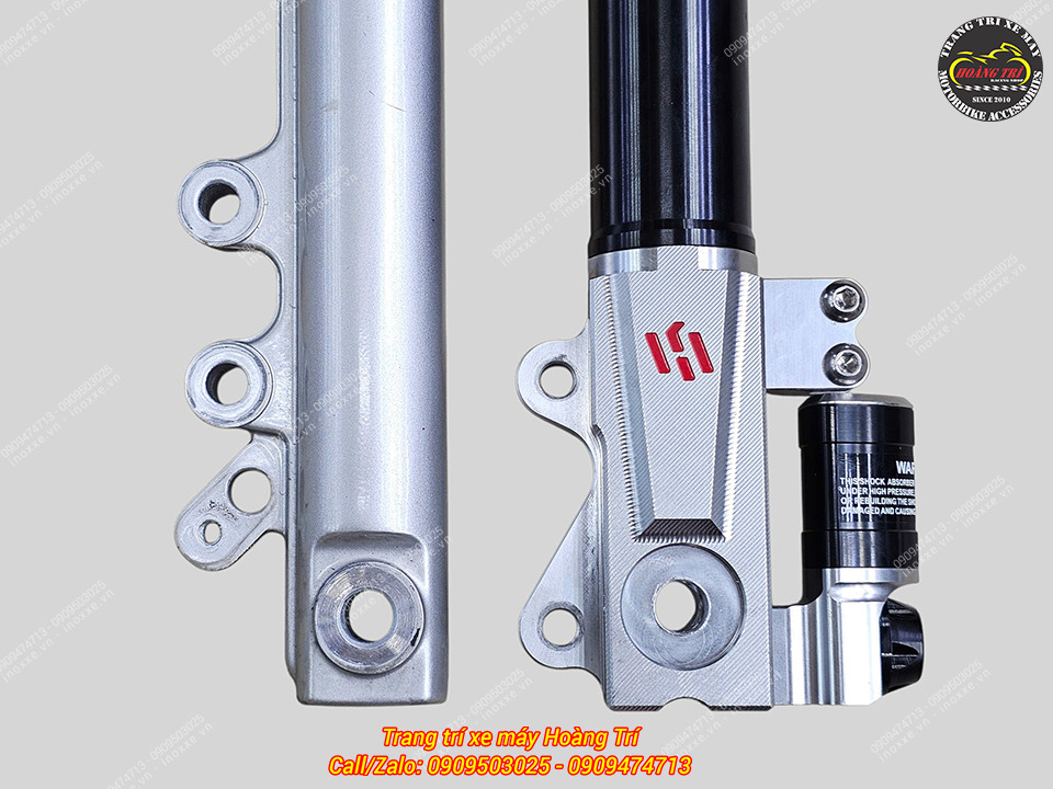 Phuộc trước Kingham độ cho xe máy điện Vento