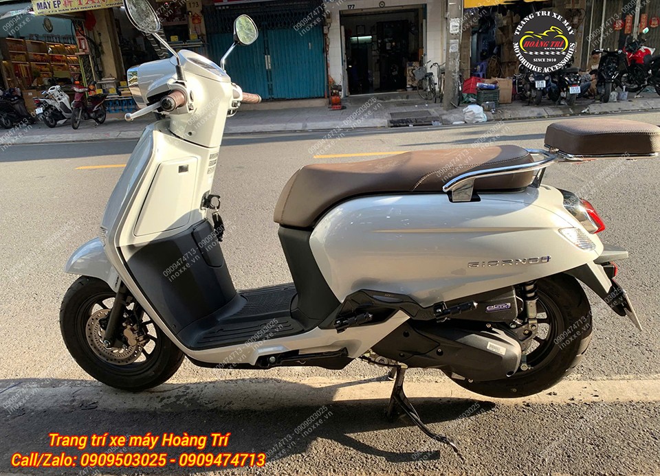 Gác chân phụ HTR nhôm CNC cho xe Giorno 125