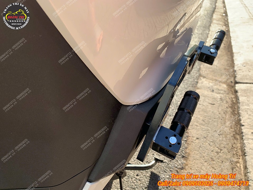 Gác chân phụ HTR nhôm CNC cho xe Giorno 125