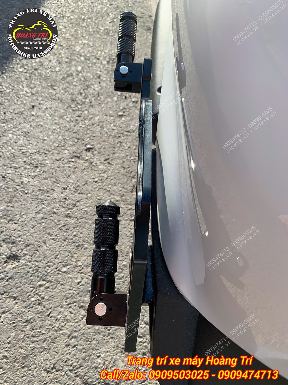 Gác chân phụ HTR nhôm CNC cho xe Giorno 125
