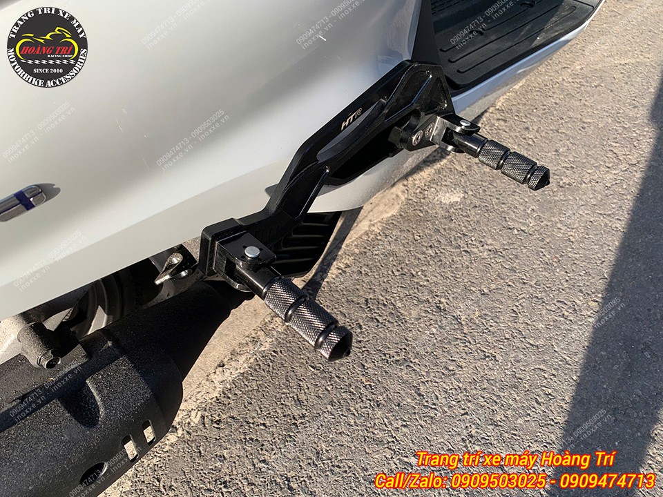 Gác chân phụ HTR nhôm CNC cho xe Giorno 125