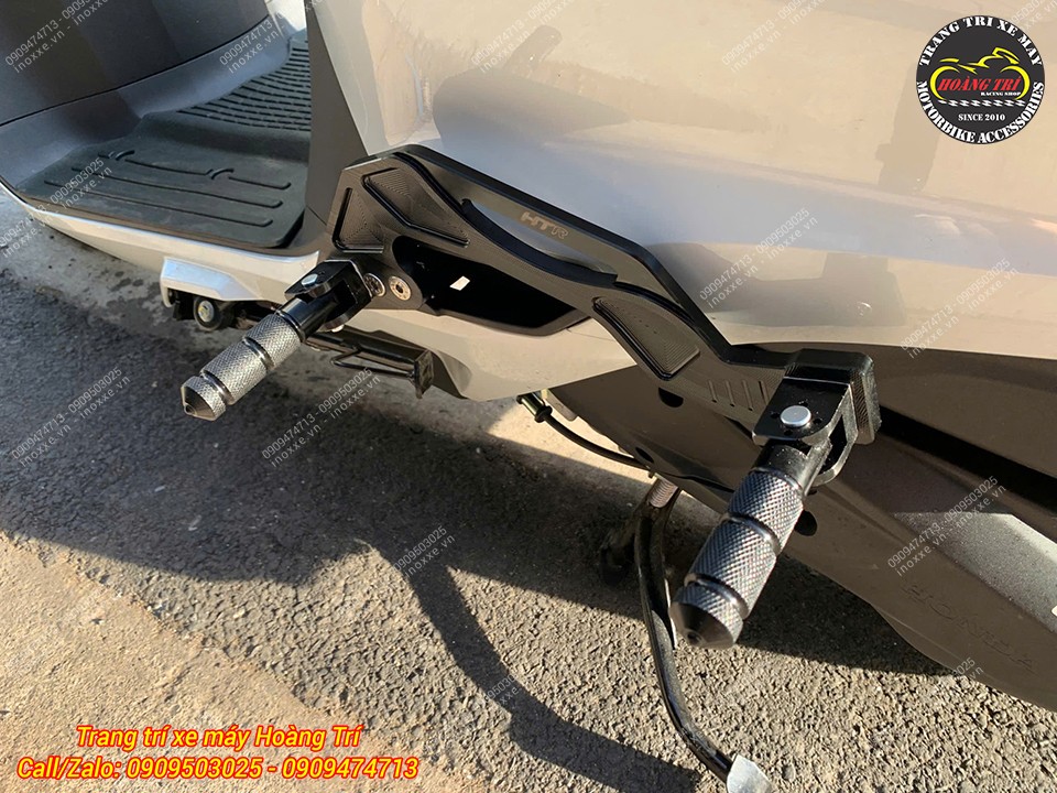 Gác chân phụ HTR nhôm CNC cho xe Giorno 125