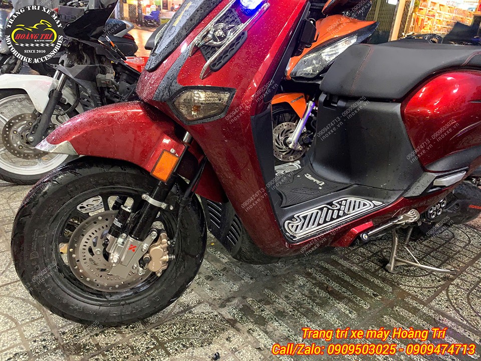 Phuộc trước Kingham nhôm CNC độ cho xe Giorno 125