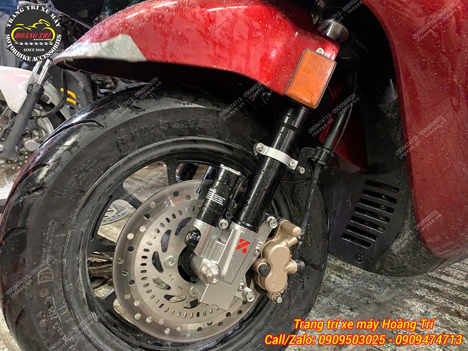 Phuộc trước Kingham nhôm CNC độ cho xe Giorno 125