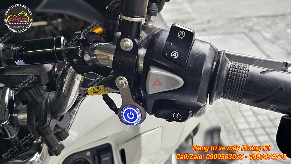 Công tắc Led gắn ghi đông tắt/mở đèn trợ sáng