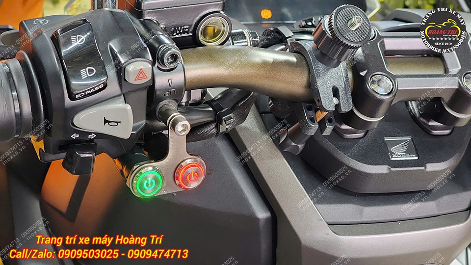 Công tắc Led gắn ghi đông tắt/mở đèn trợ sáng