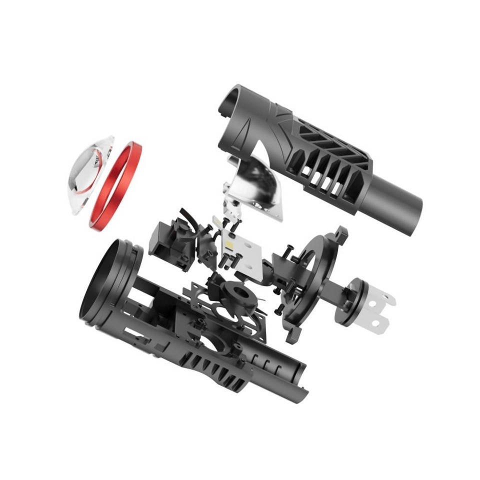 Bóng đèn pha led TJ-H4 Red 65w