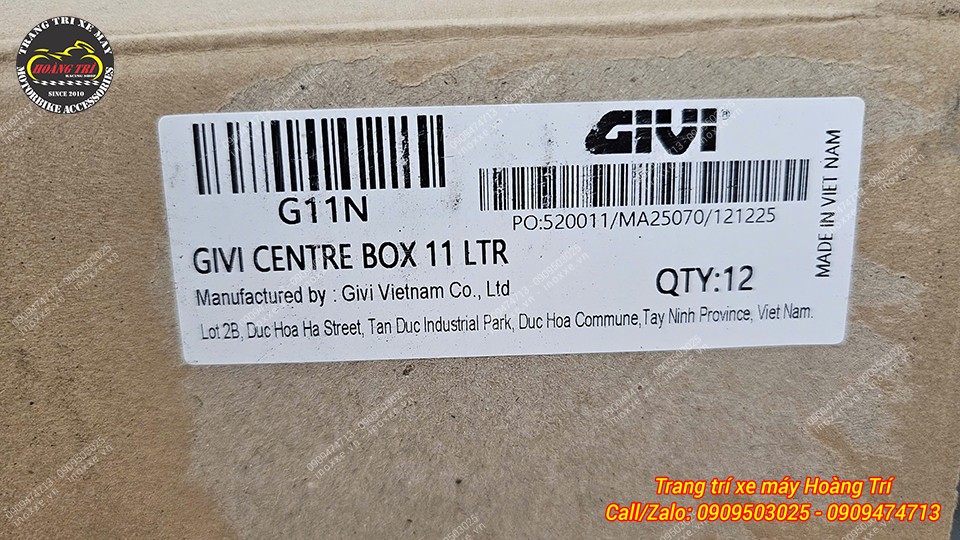 Thùng giữa Givi G11N