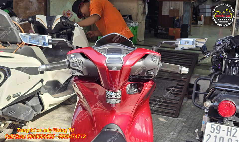 Kính chiếu hậu H2R kiểu cánh gió