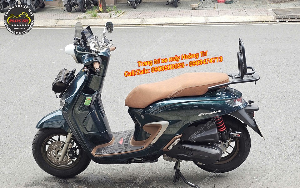 Trọn bộ baga sau tựa lưng bật gấp cho xe Stylo 160