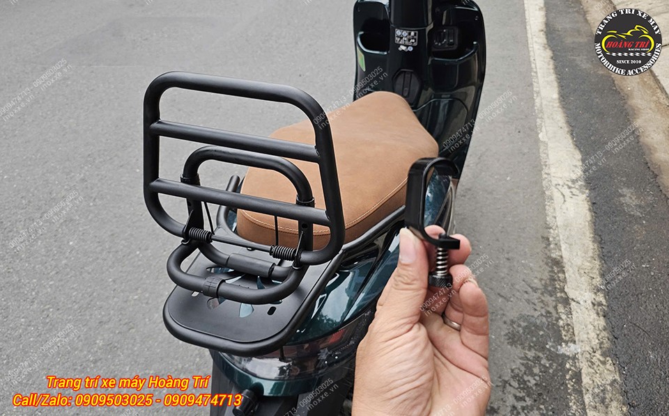 Trọn bộ baga sau tựa lưng bật gấp cho xe Stylo 160