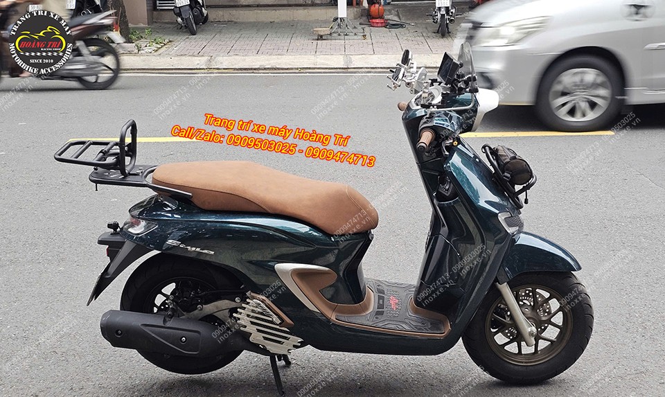 Trọn bộ baga sau tựa lưng bật gấp cho xe Stylo 160