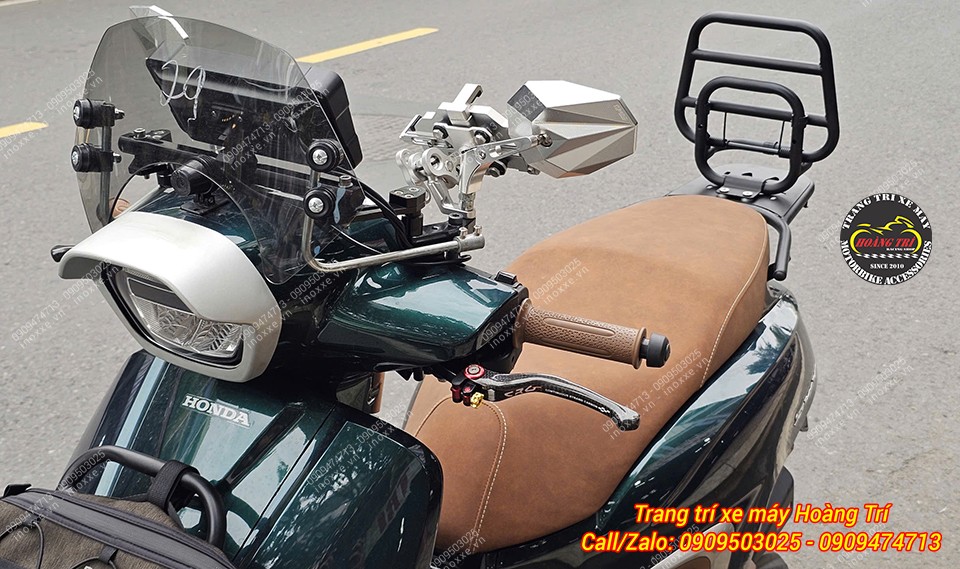 Trọn bộ baga sau tựa lưng bật gấp cho xe Stylo 160