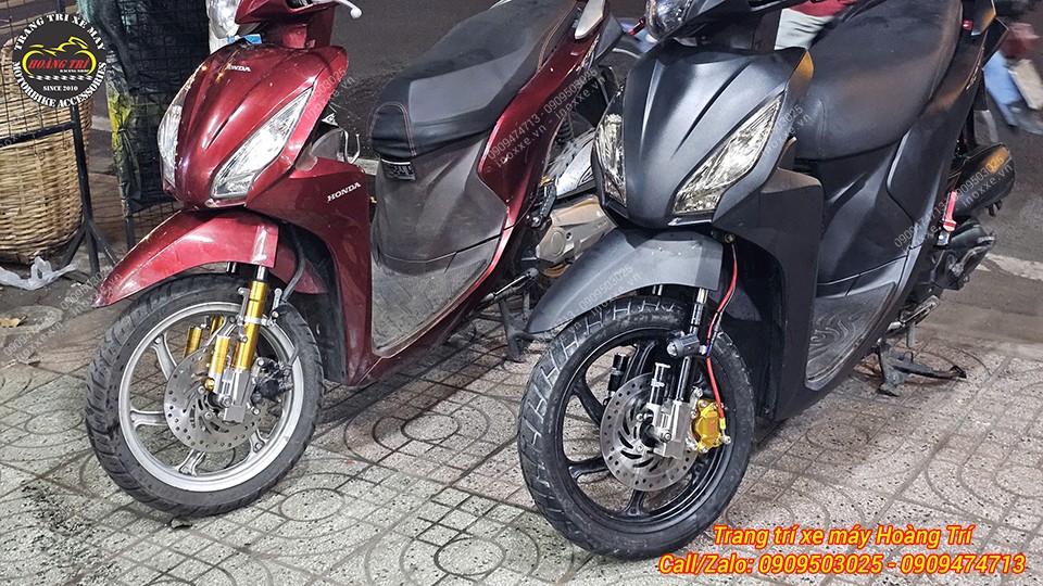 Lắp đèn trợ sáng cho xe Vision