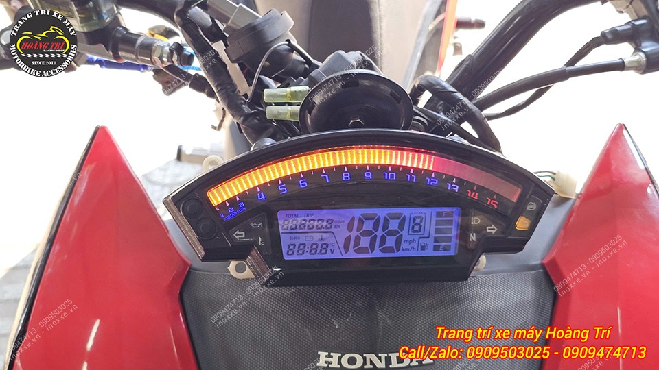 Độ đồng hồ ZX10R cho xe Winner