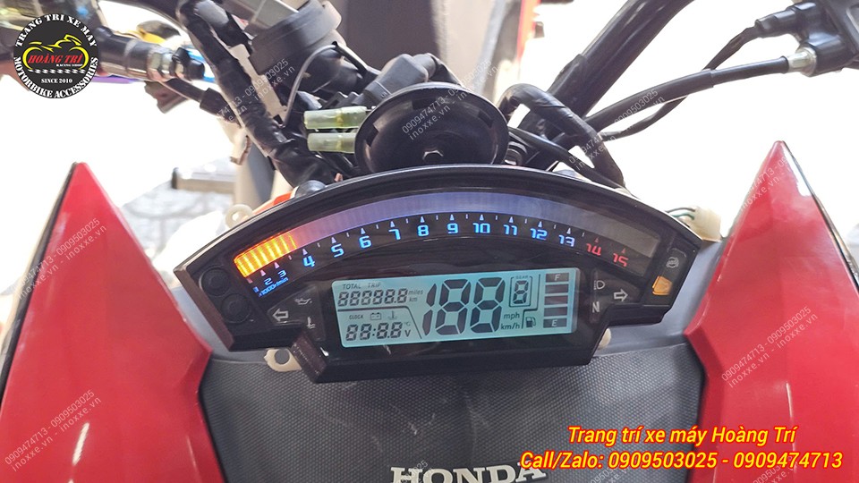 Độ đồng hồ ZX10R cho xe Winner