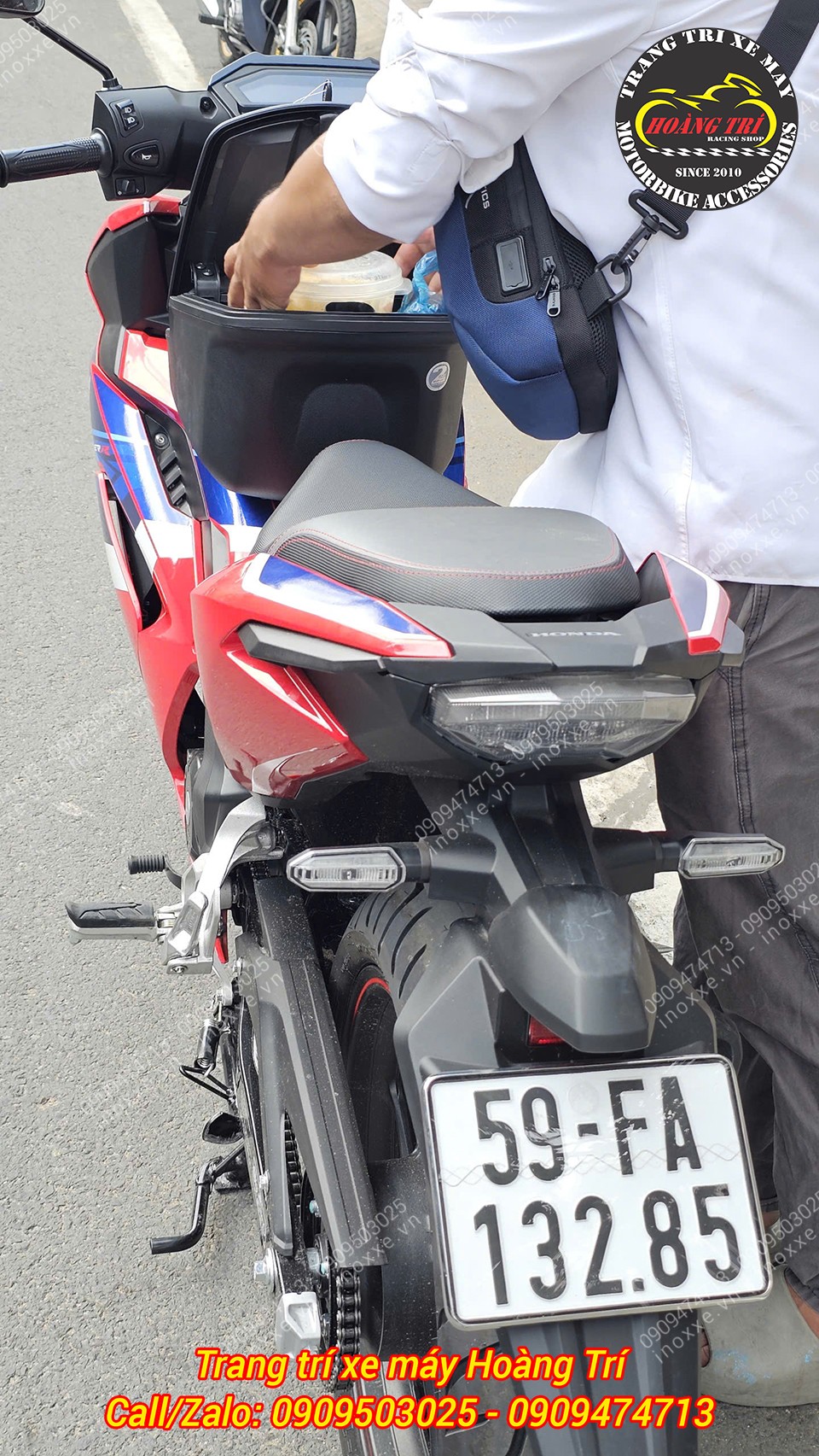 Thùng giữa Givi lắp cho xe Winner R