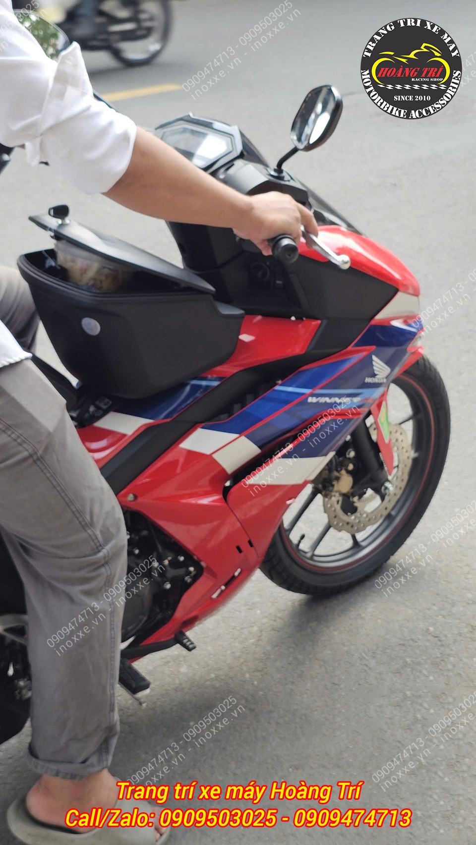 Thùng giữa Givi lắp cho xe Winner R