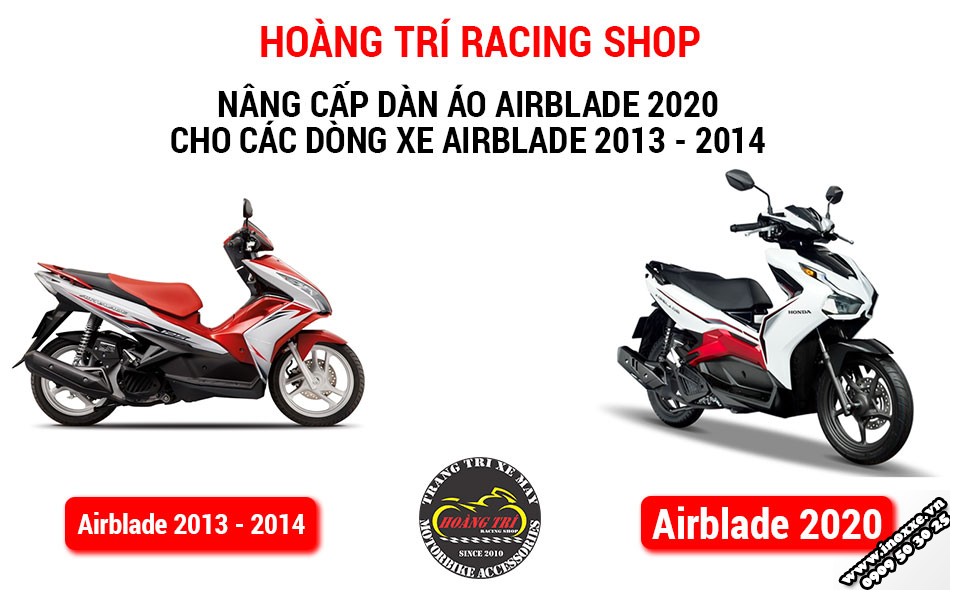 ĐỘ DÀN ÁO Airblade 2020 CHÍNH HÃNG CHO XE Airblade 2013-2014