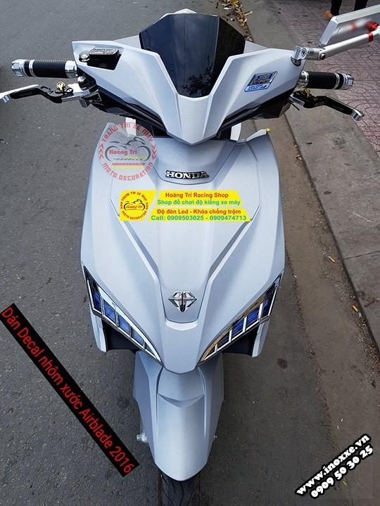 Dán Decal nhôm xước xe Airblade 2016-2017