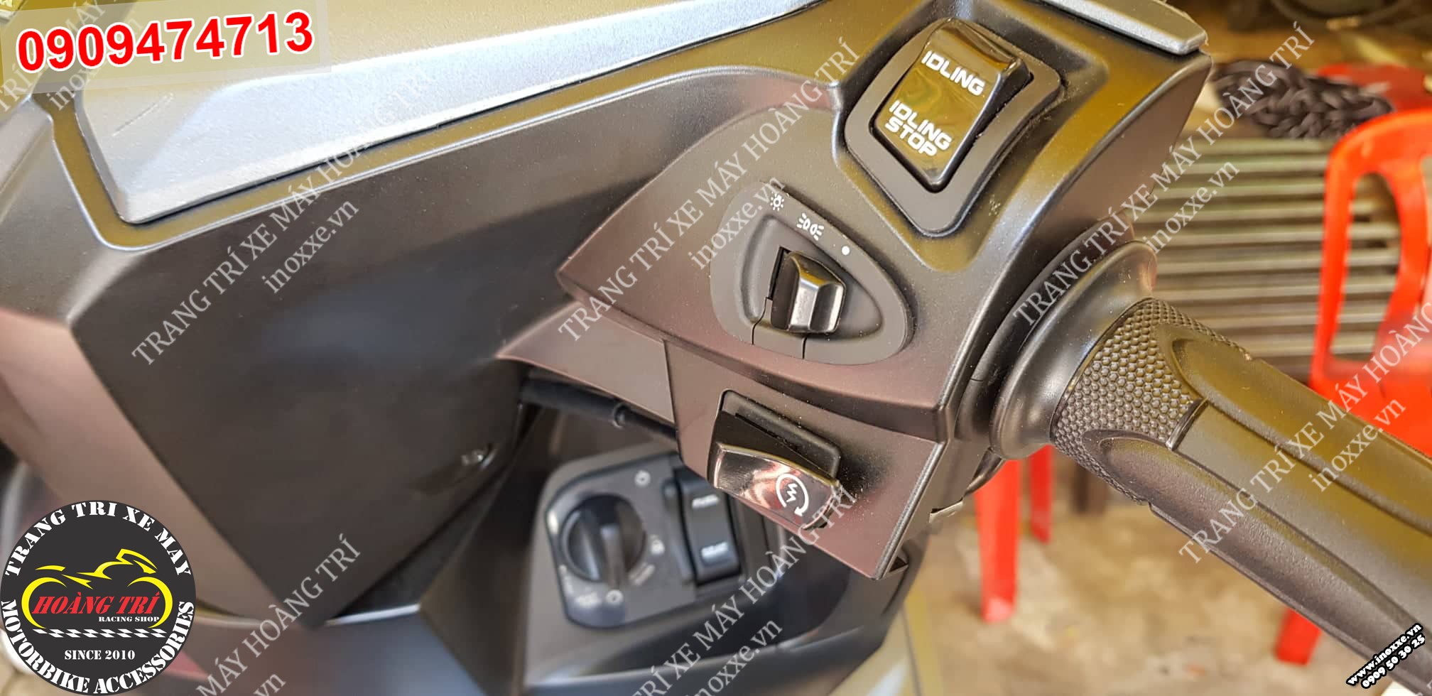 Độ công tắc tắt đèn pha Airblade 2020 - công tắc chính hãng Honda