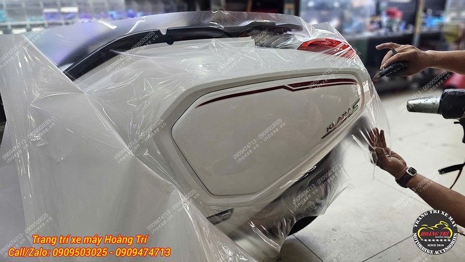 Dán keo xe máy điện Vinfast Krala