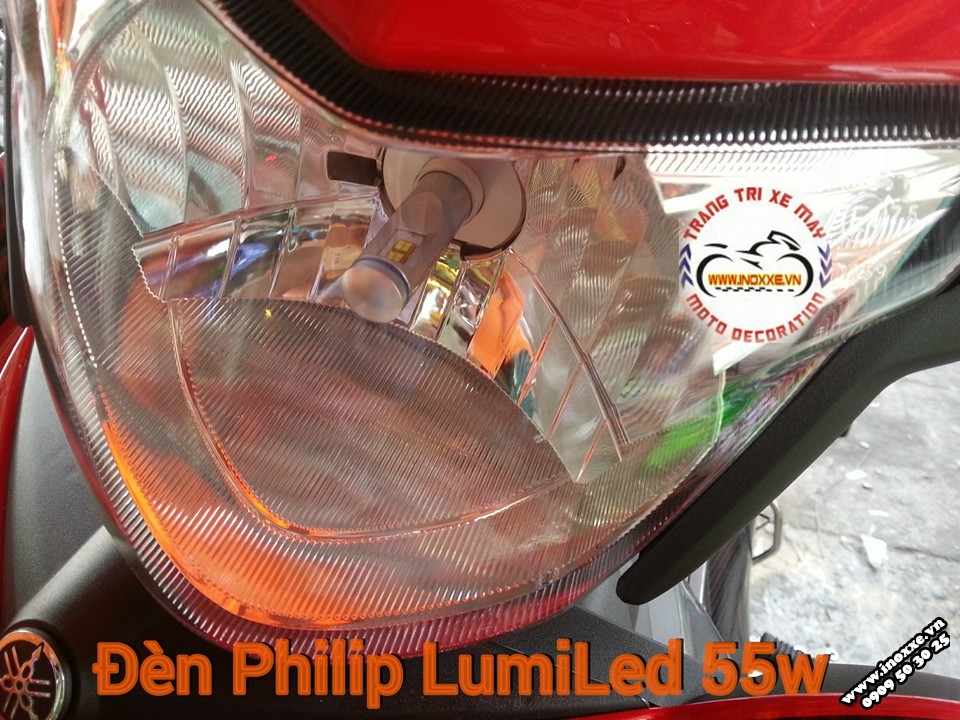 Đèn Philips Lumileds lắp xe Exciter 150