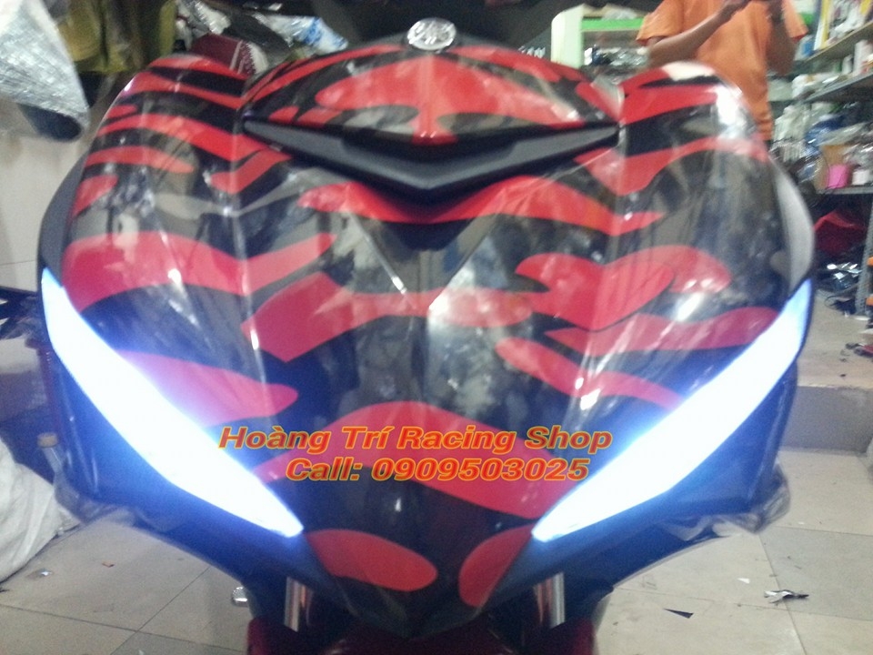 exciter 150 phong cach camo do