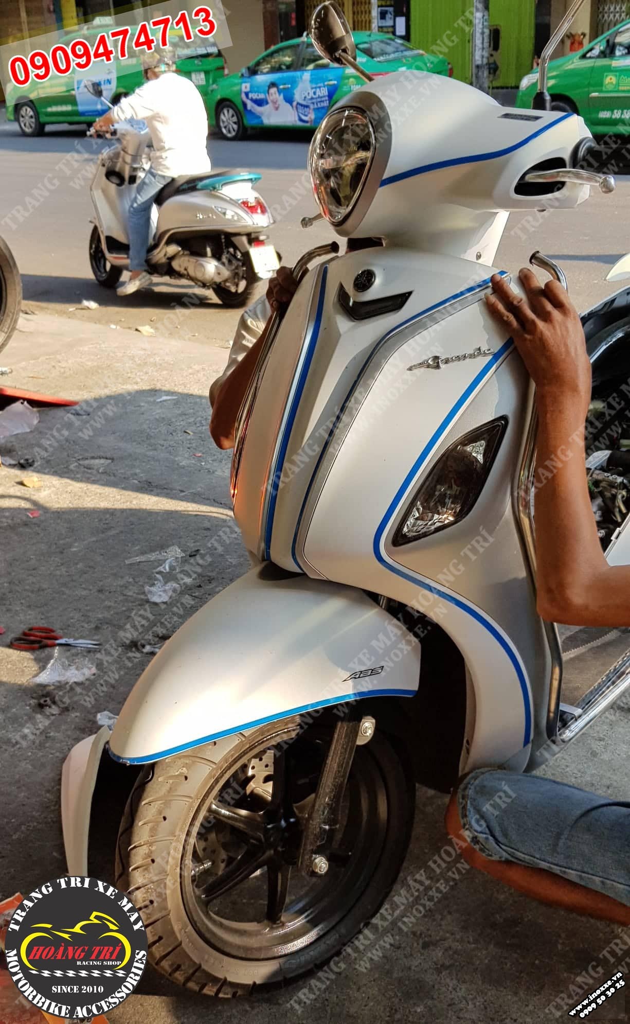 Khung Inox xe Yamaha Grande 2019