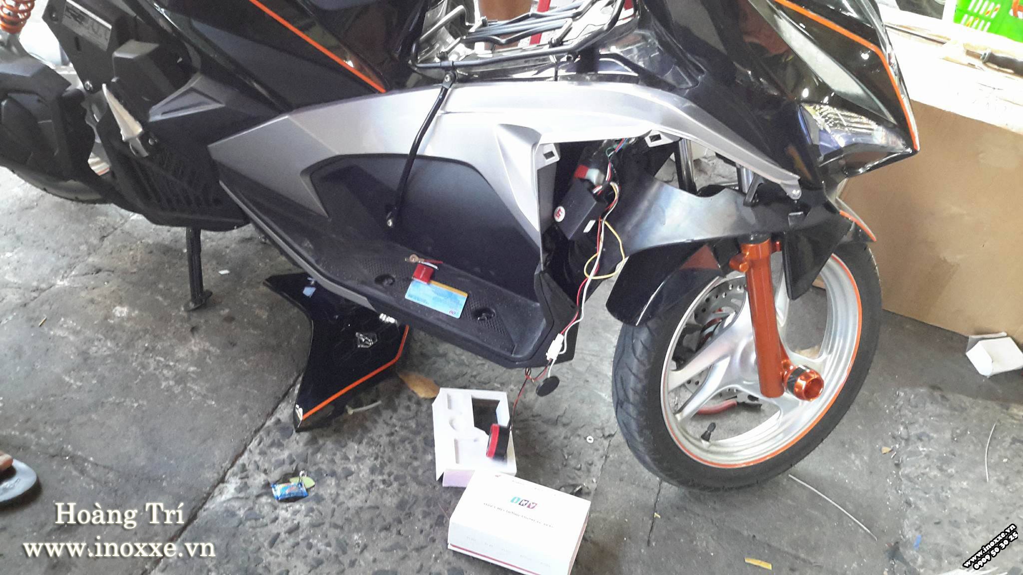 Khóa chống trộm Iky Bike 1.1 tích hợp Remote lắp xe Air Blade 2016