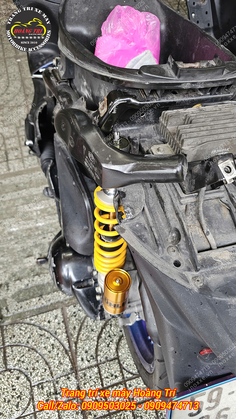 Phuộc Ohlins F1 độ cho xe Liberty