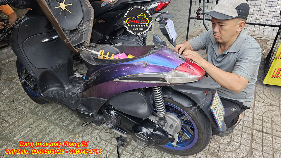 Phuộc Ohlins F1 độ cho xe Liberty