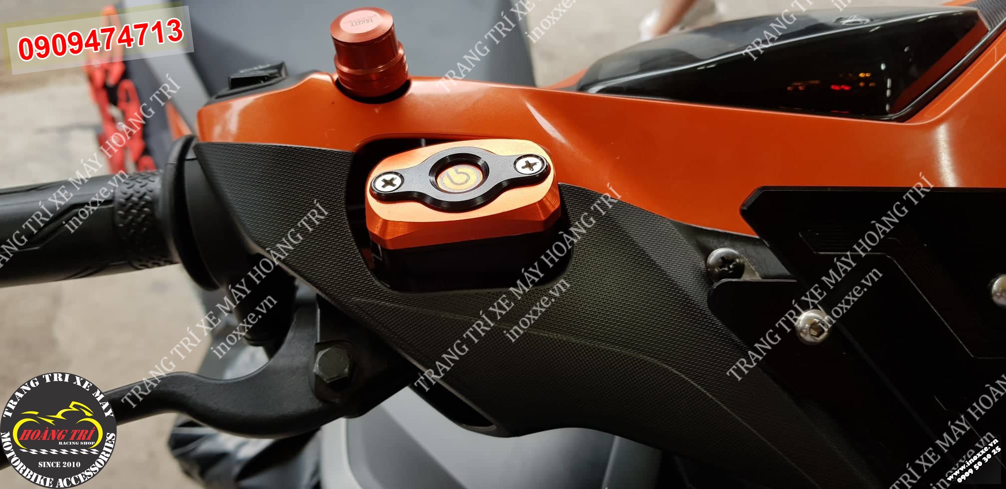 Nắp bình dầu CNC lắp cho xe NVX