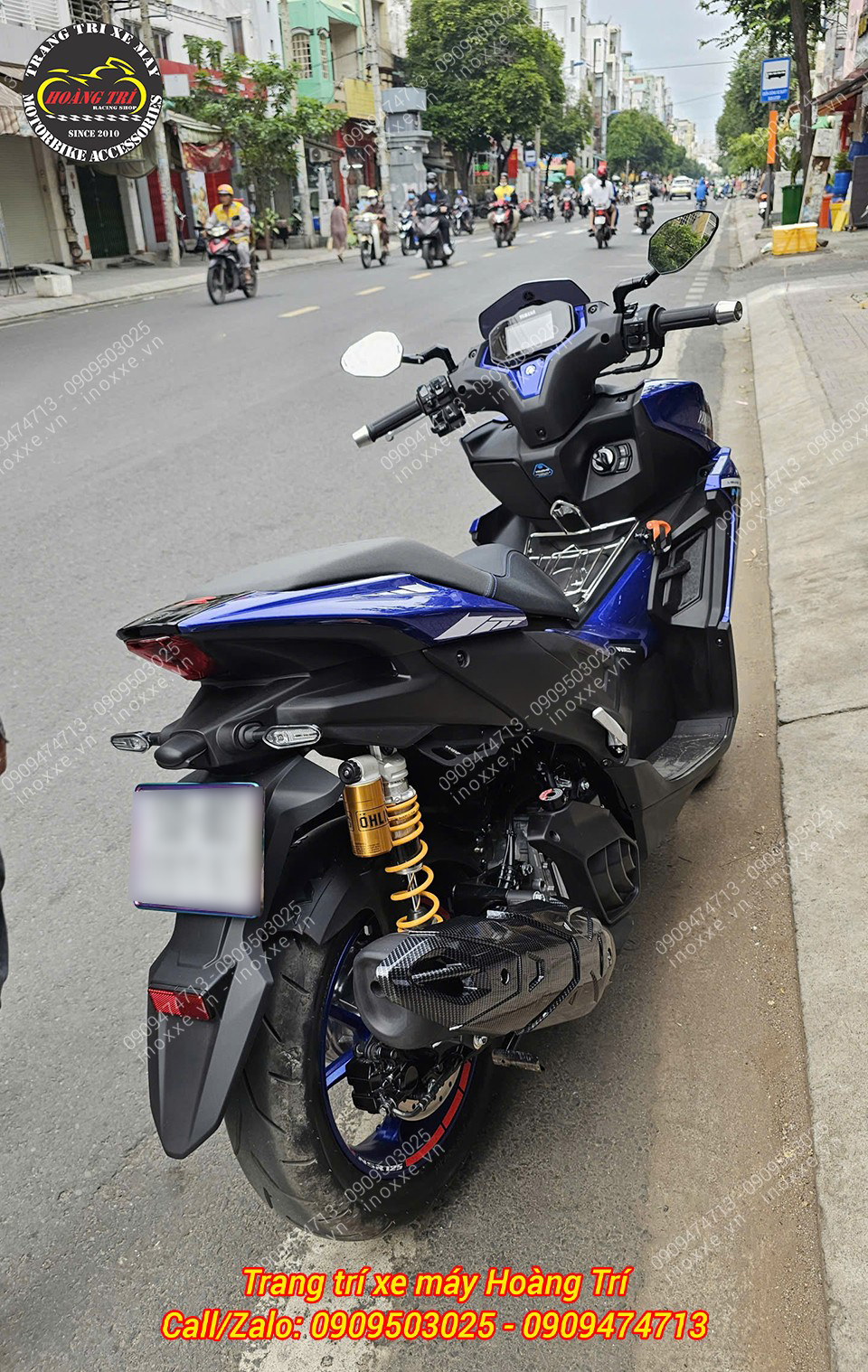 Ốp Pô NVX 2021 sơn Carbon