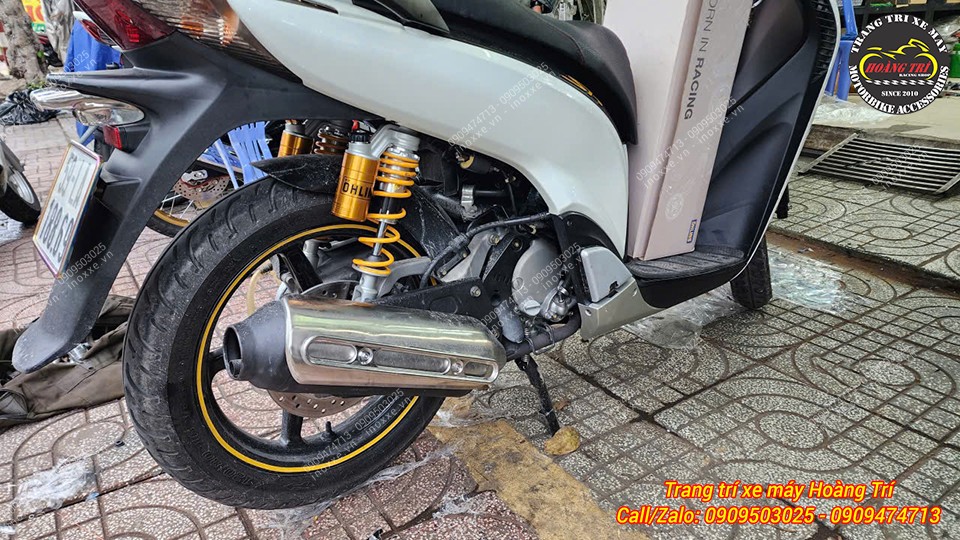 Phuộc Ohlins bình dầu trên SH Ý HO 813 chính hãng